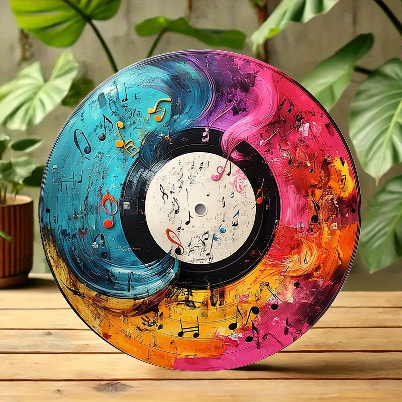 12-Inch Vibrant Vinyl Record A - Home Decor Theme avaliação e preço