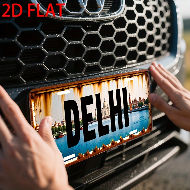 Tin Sign - Delhi India Citysca - Home Decor Delhi avaliação e preço