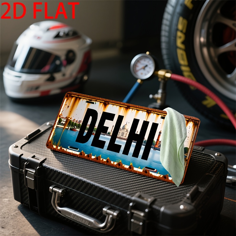Tin Sign - Delhi India Citysca - Home Decor Delhi avaliação e preço