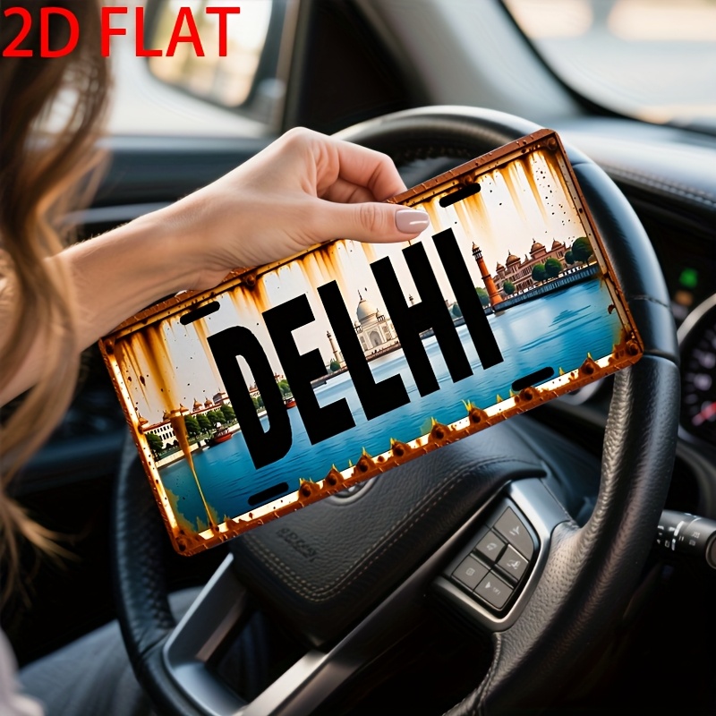 Tin Sign - Delhi India Citysca - Home Decor Delhi avaliação e preço