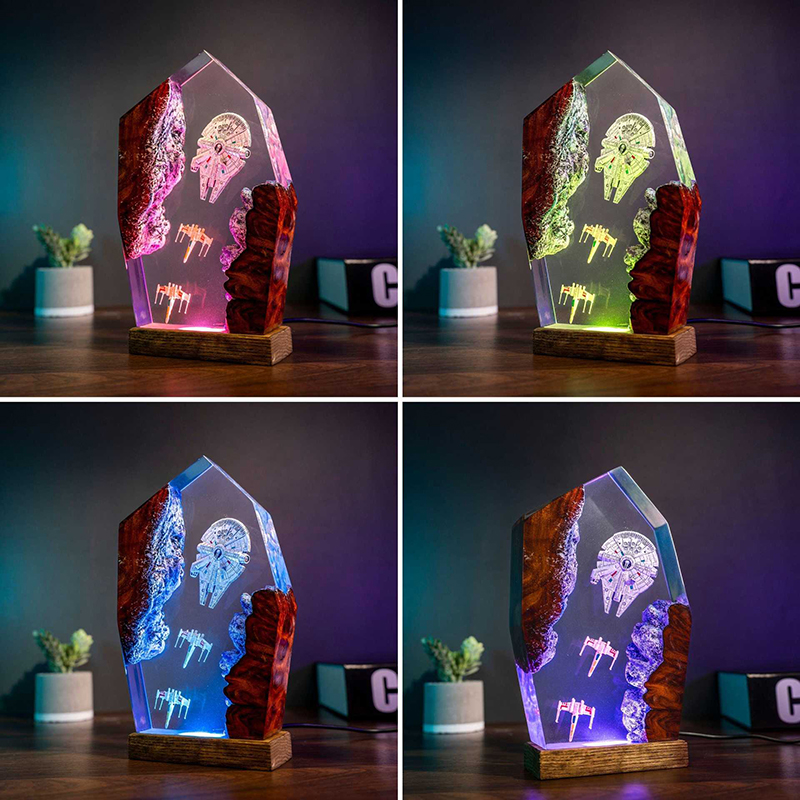 Table Resin Lamp Universe War  - Home Decor Ideas avaliação e preço