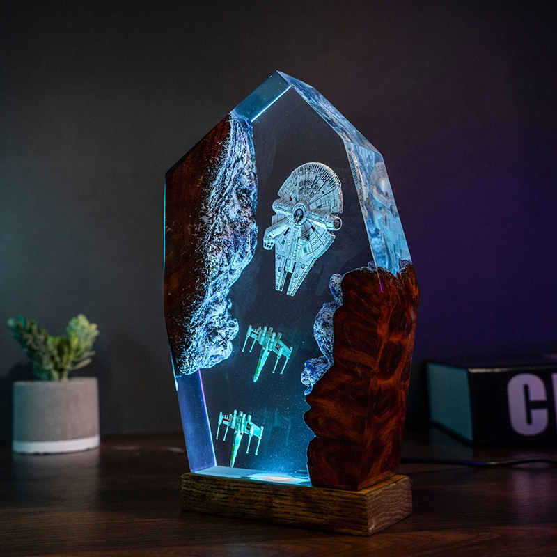 Table Resin Lamp Universe War  - Home Decor Ideas avaliação e preço