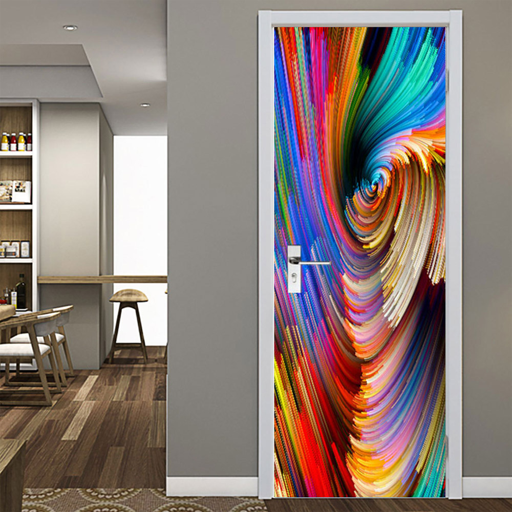 3D PVC door stickers Self-adhe - Home Decor On Sale avaliação e preço