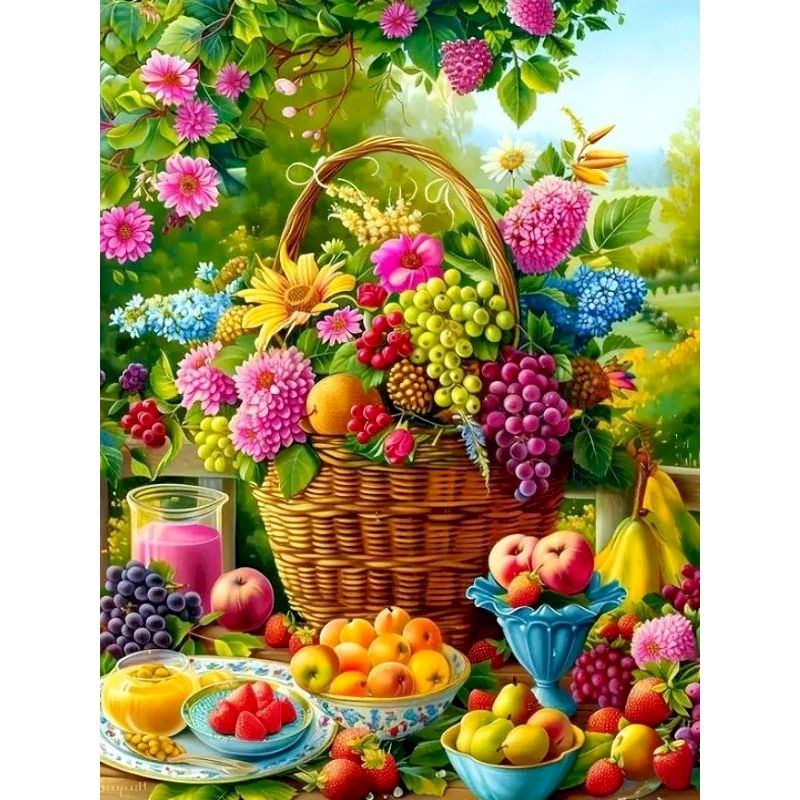 CHENISTORY Floral Basket Paint - Woven Wall Basket avaliação e preço