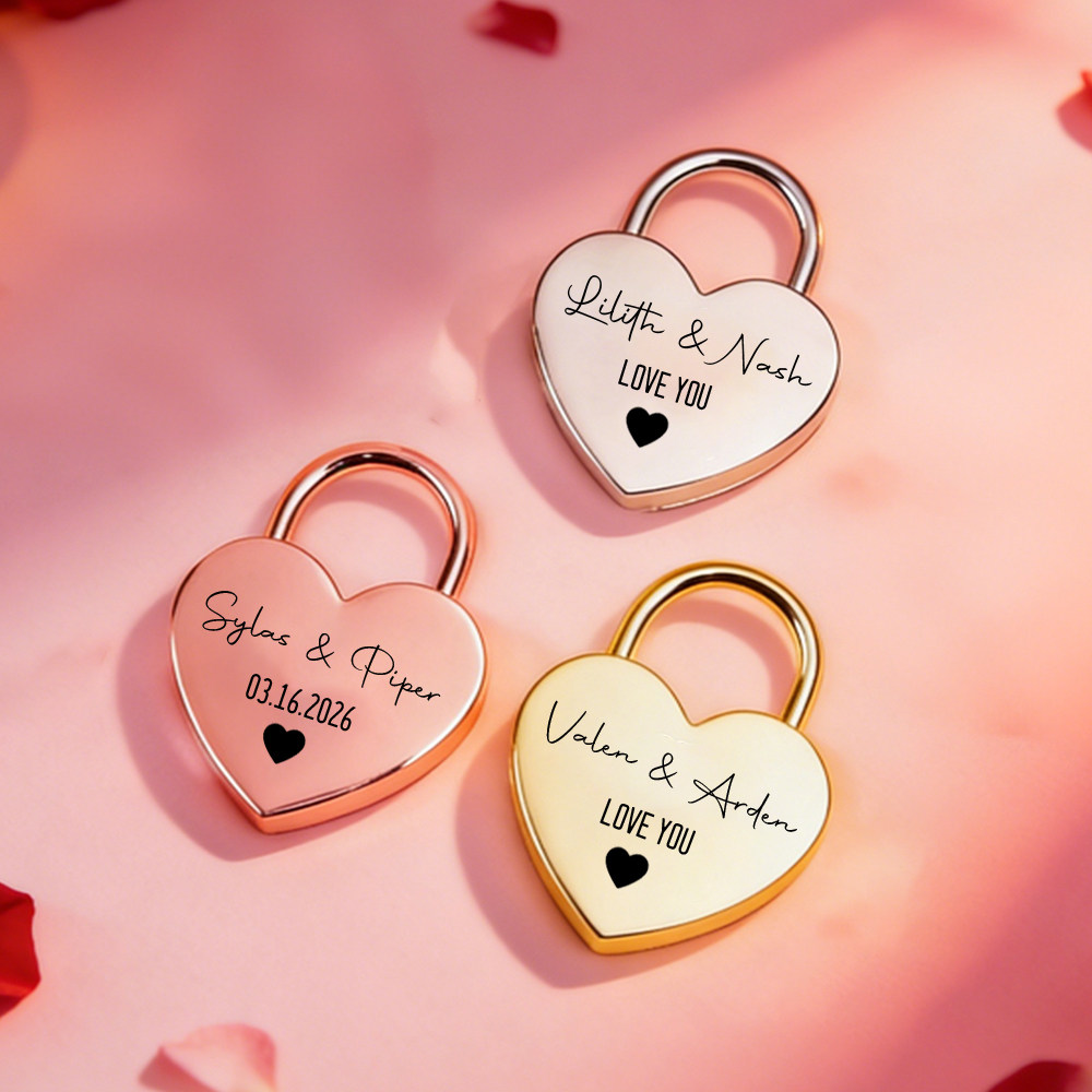 Custom Name Heart-Shaped Padlo - Home Decor Unique avaliação e preço