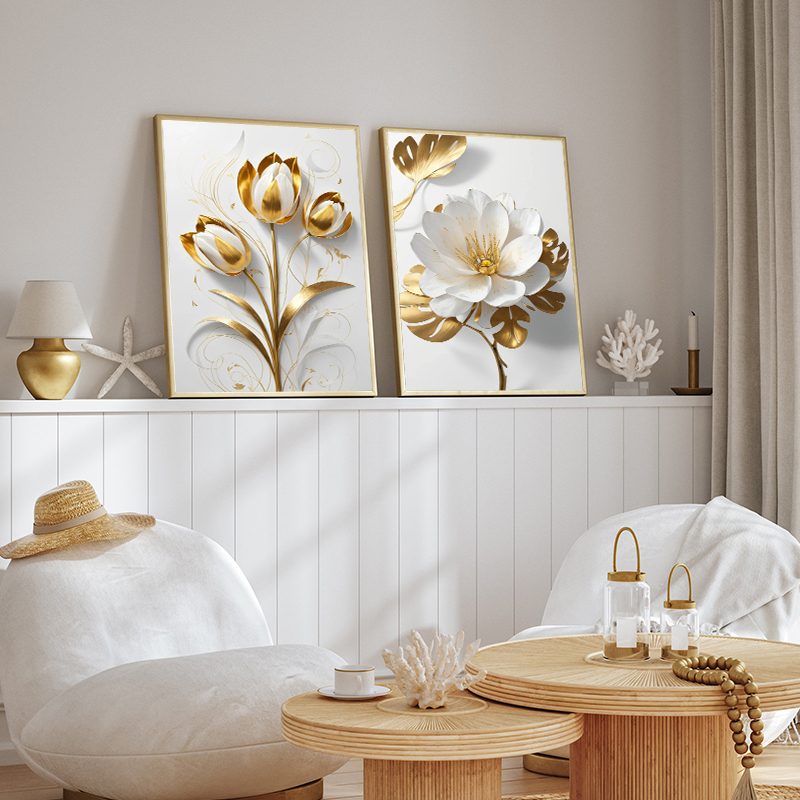 Sunflower Canvas Painting Flor - Home Decor Japandi avaliação e preço