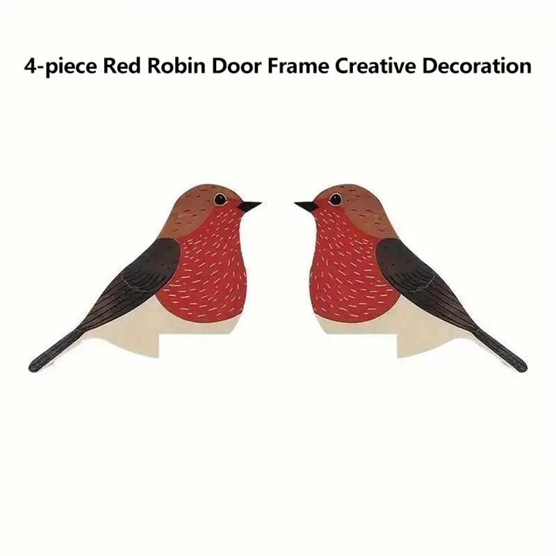 4-piece Bohemian Wooden Bird O - Home Decor Frames avaliação e preço