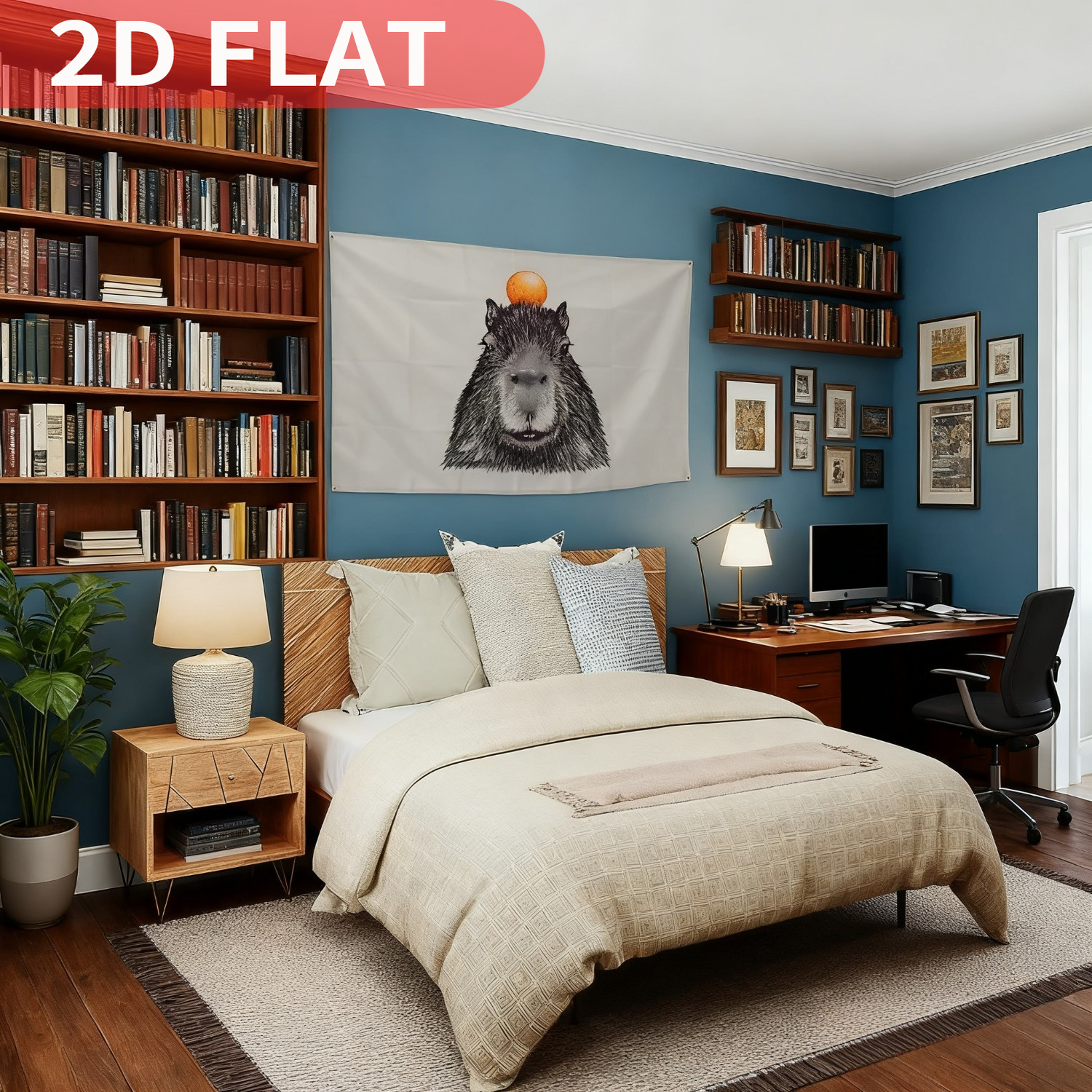 1pc Capybara Tapestries, Wall  - Aesthetic Tapestry avaliação e preço