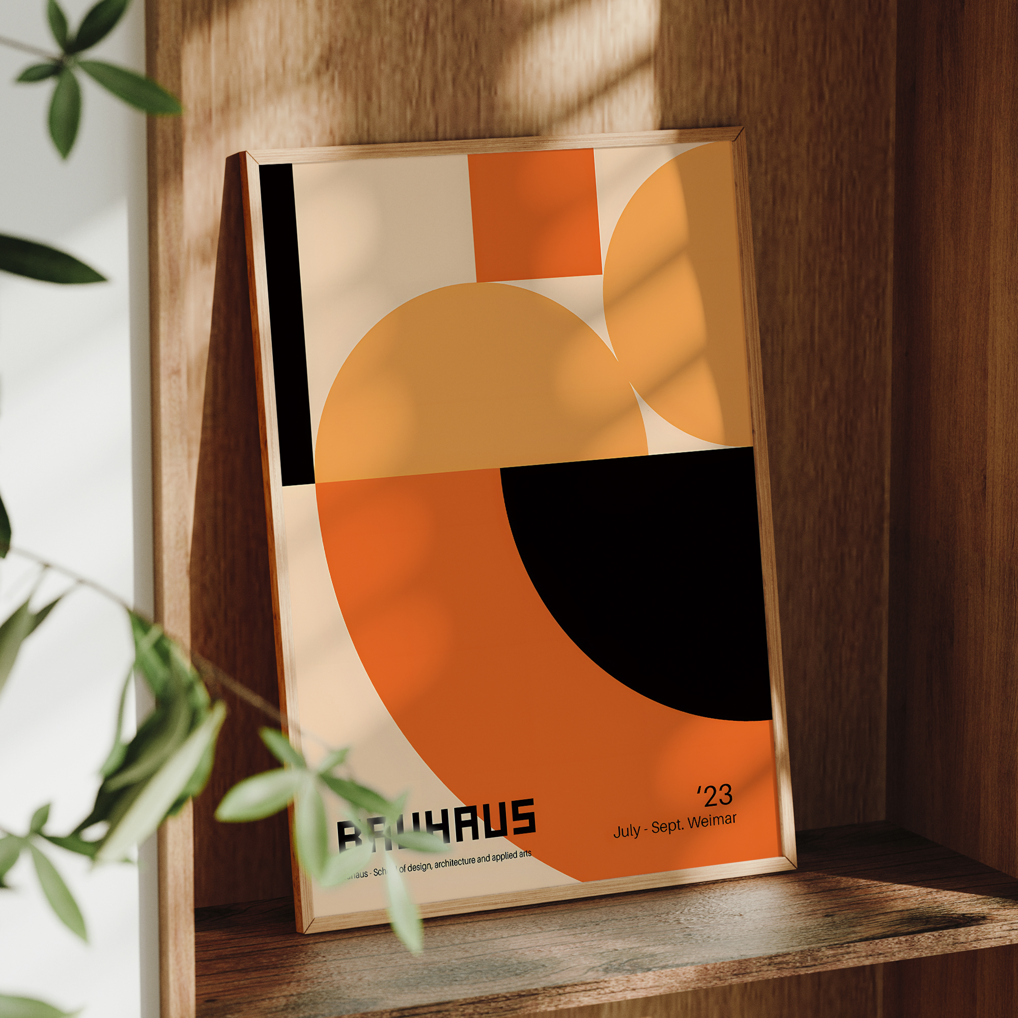 Modern Geometry Bauhaus School - Home Decor Frames avaliação e preço