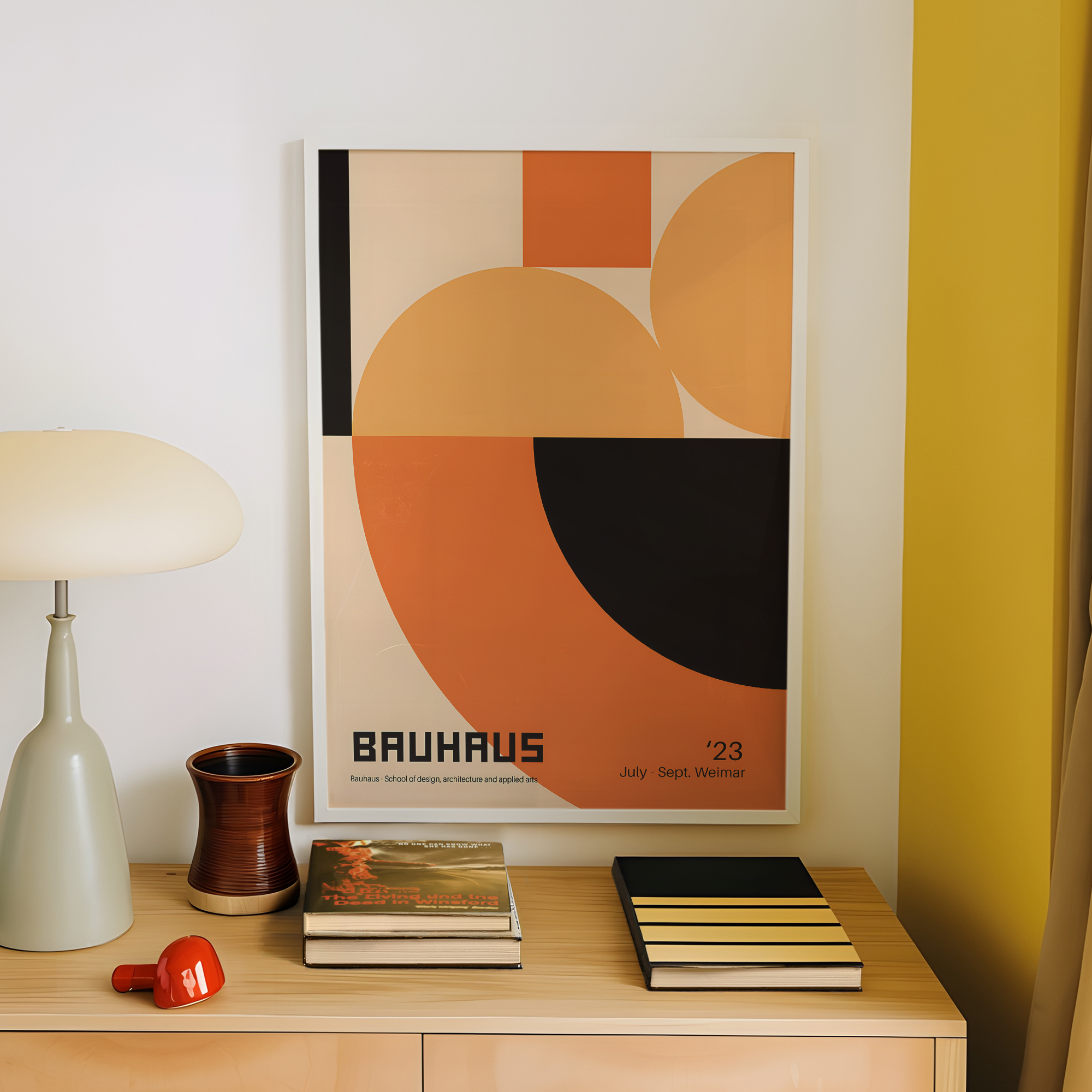 Modern Geometry Bauhaus School - Home Decor Frames avaliação e preço