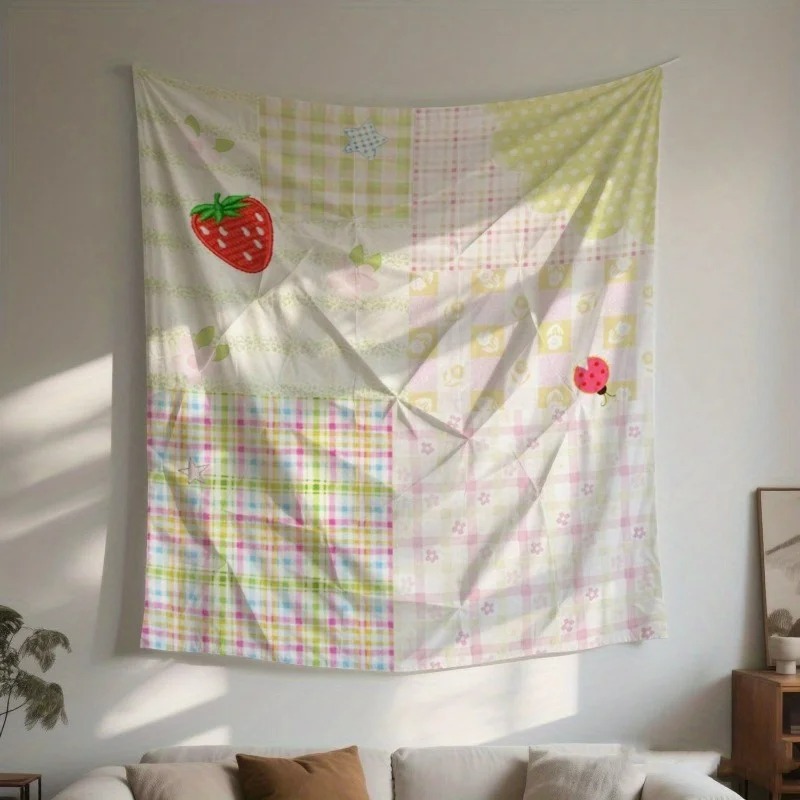 Fresh Strawberry Cottagecore T - Aesthetic Tapestry avaliação e preço