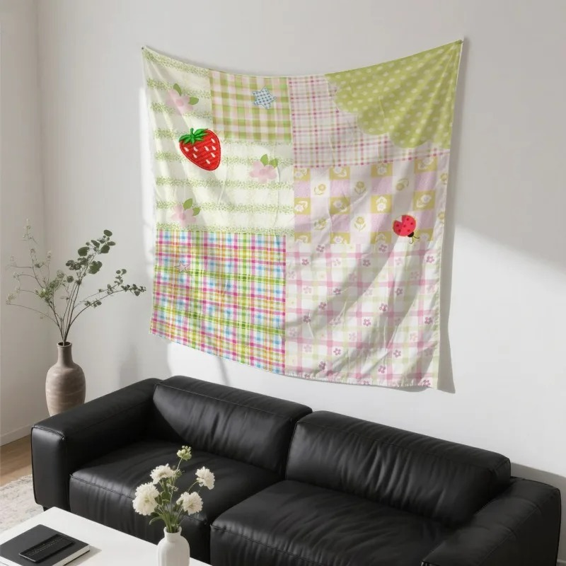 Fresh Strawberry Cottagecore T - Aesthetic Tapestry avaliação e preço
