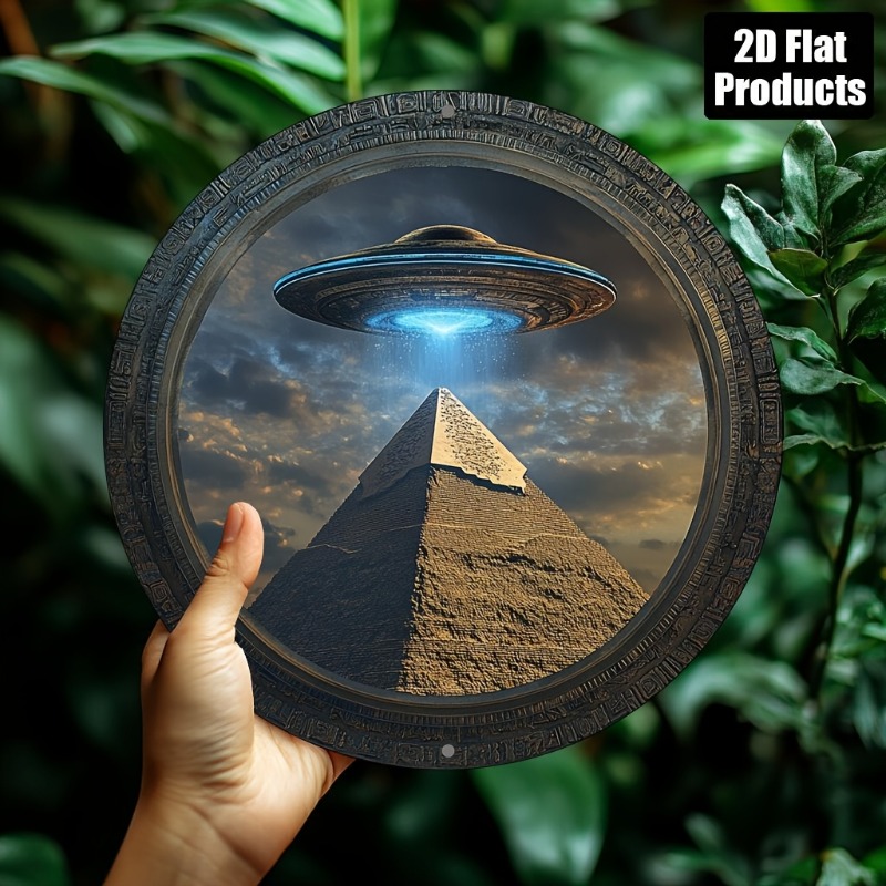 Pyramid UFO Theme Round Alumin - Home Decor Theme avaliação e preço