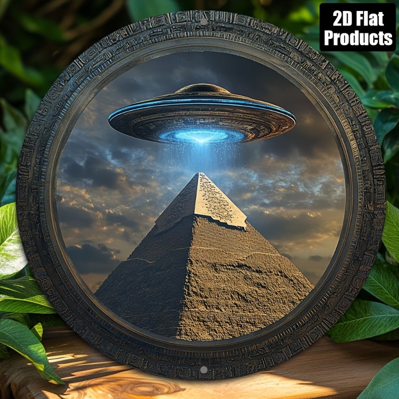 Pyramid UFO Theme Round Alumin - Home Decor Theme avaliação e preço