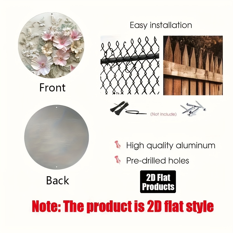 2D Flat, 2D flat printing, 1pc - Home Decor Theme avaliação e preço