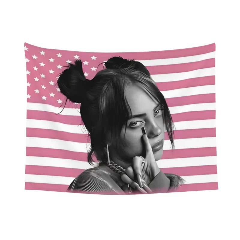 VIKAMA Billie Eilish Tapestry  - Aesthetic Tapestry avaliação e preço