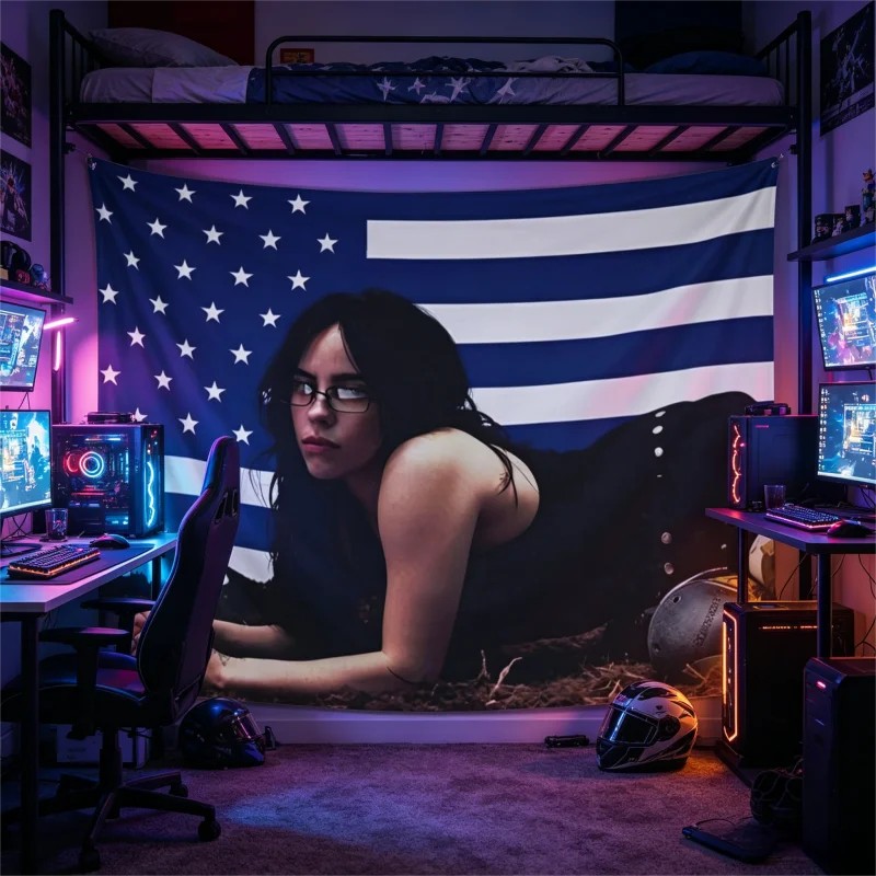 VIKAMA Billie Eilish Tapestry  - Aesthetic Tapestry avaliação e preço