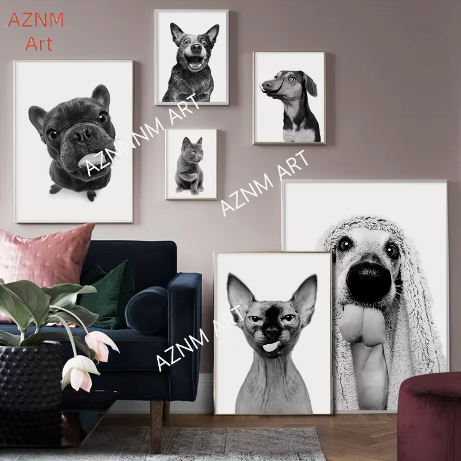 Sphinx Cat French Bulldog Anim - Home Decor Japandi avaliação e preço