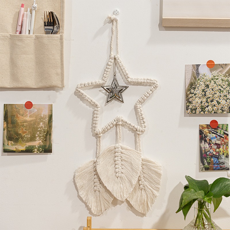 1 PC Starry Fringe Weave Tapes - Aesthetic Tapestry avaliação e preço