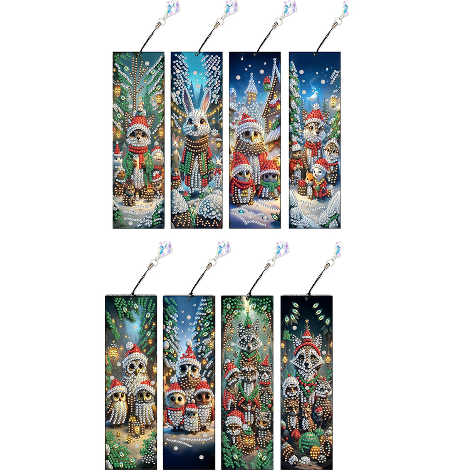 8Pcs Christmas DIY Diamond Pai - Home Decor Diy Ideas avaliação e preço