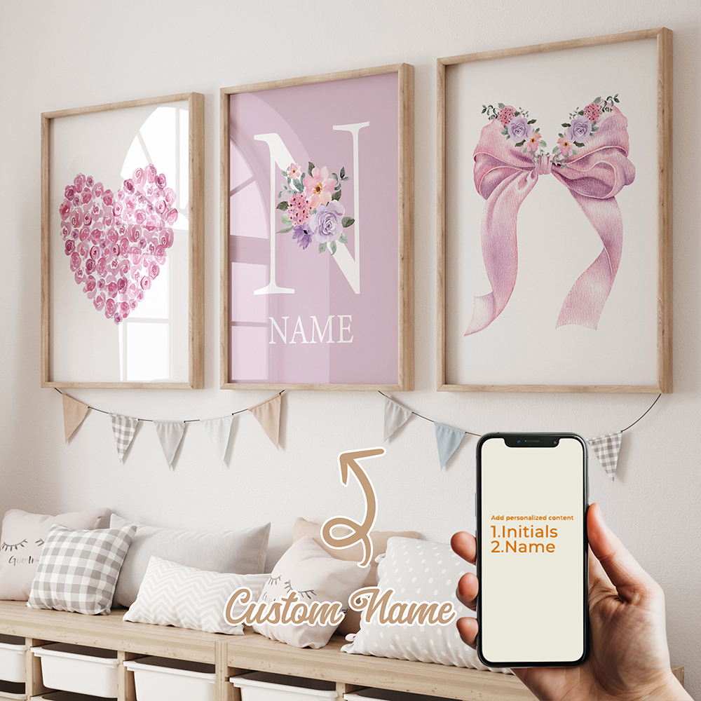 3pcs Personalized Custom Name  - Home Decor Ideas avaliação e preço