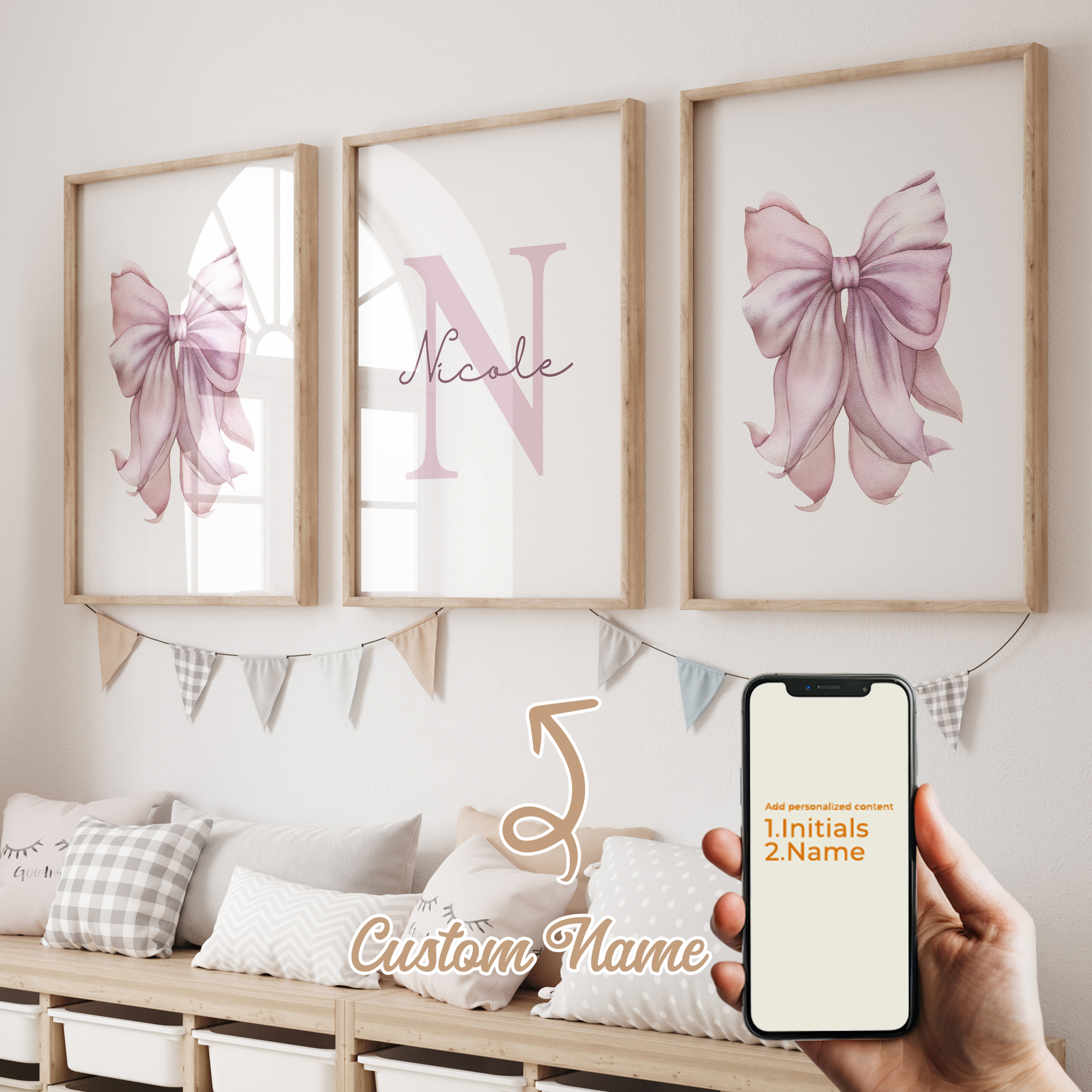 3pcs Personalized Custom Name  - Home Decor Ideas avaliação e preço