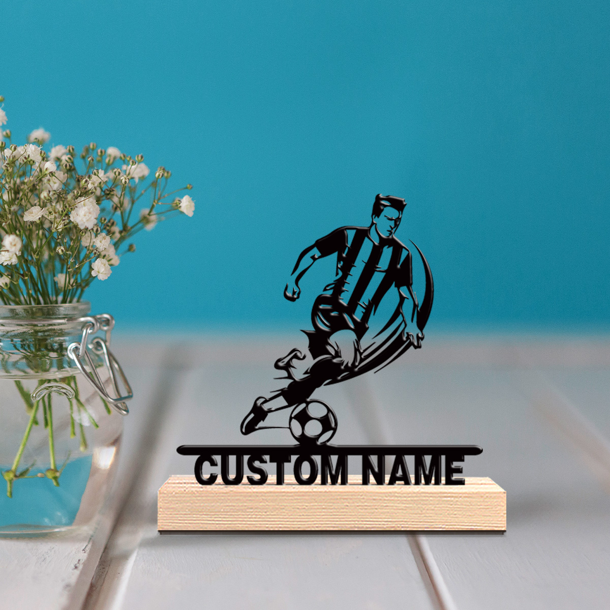 1pc Personalized Custom Footba - Home Decor Unique avaliação e preço
