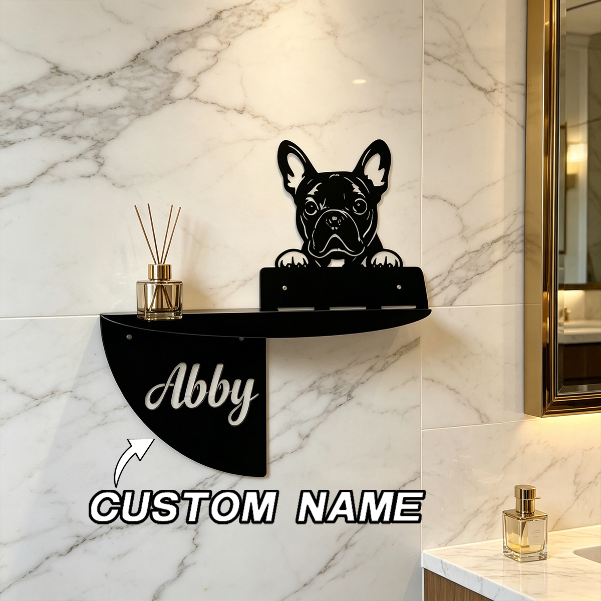 Personalized French Bulldog Me - Home Decor Living Room Ideas avaliação e preço
