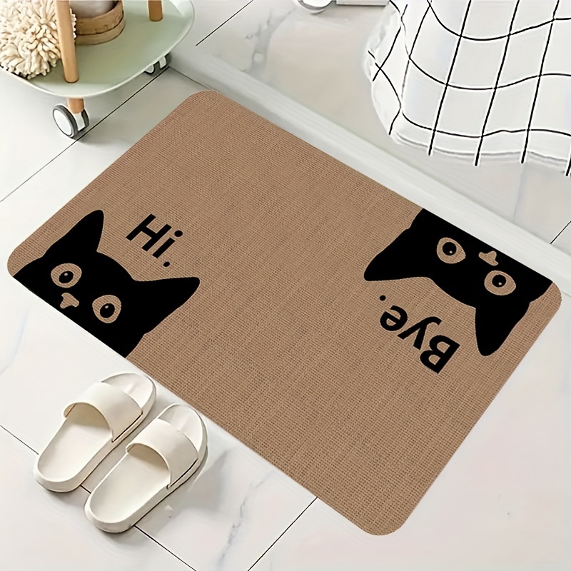 Cute Cat Doormat, Soft Absorbe - Home Decor Living Room Ideas avaliação e preço
