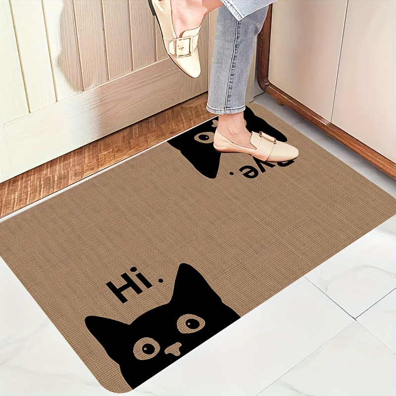 Cute Cat Doormat, Soft Absorbe - Home Decor Living Room Ideas avaliação e preço