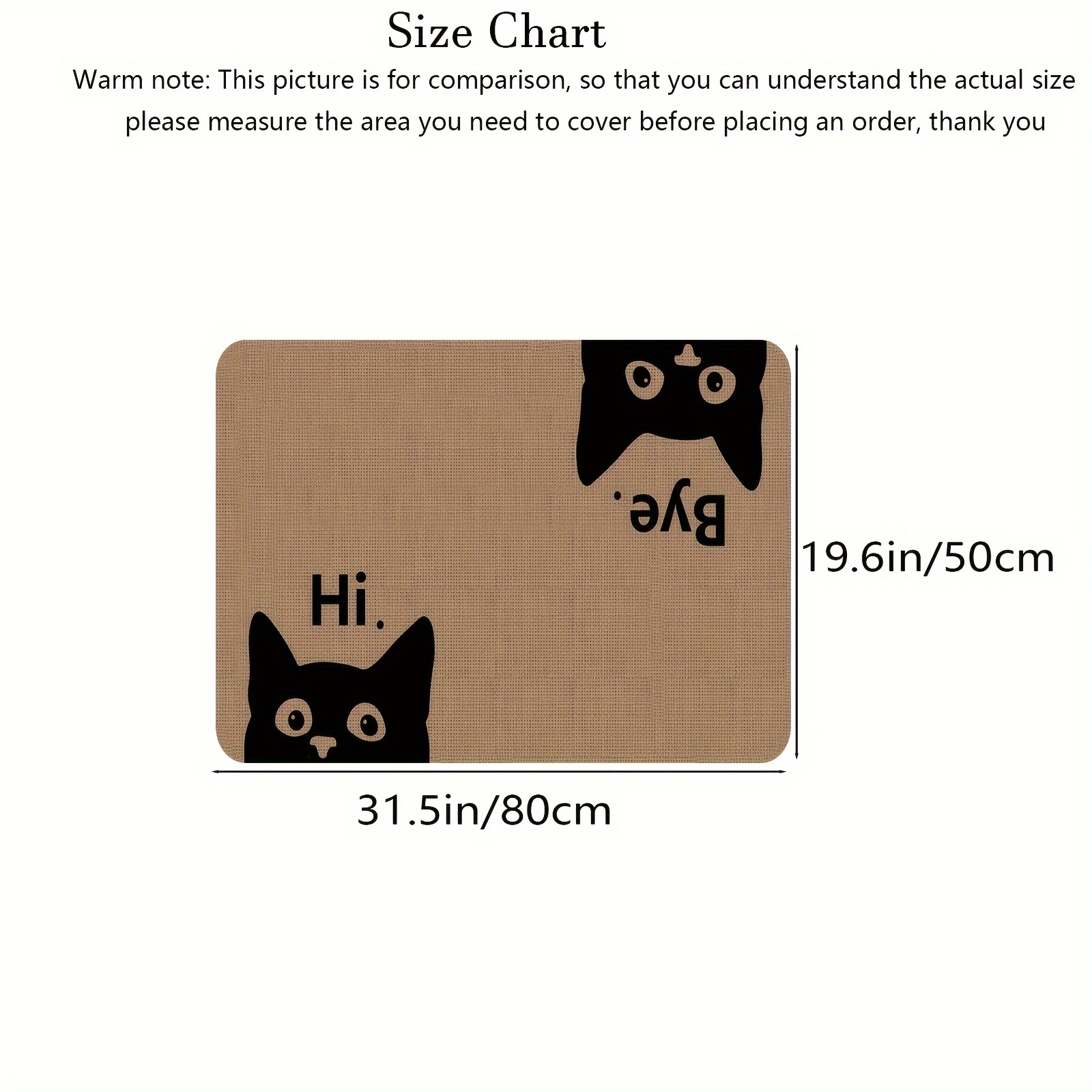 Cute Cat Doormat, Soft Absorbe - Home Decor Living Room Ideas avaliação e preço