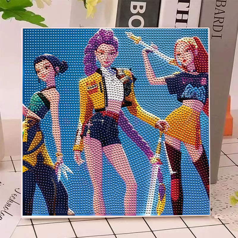 Anime Gilrs Lumi Mila Zoi K-po - Home Decor Theme avaliação e preço