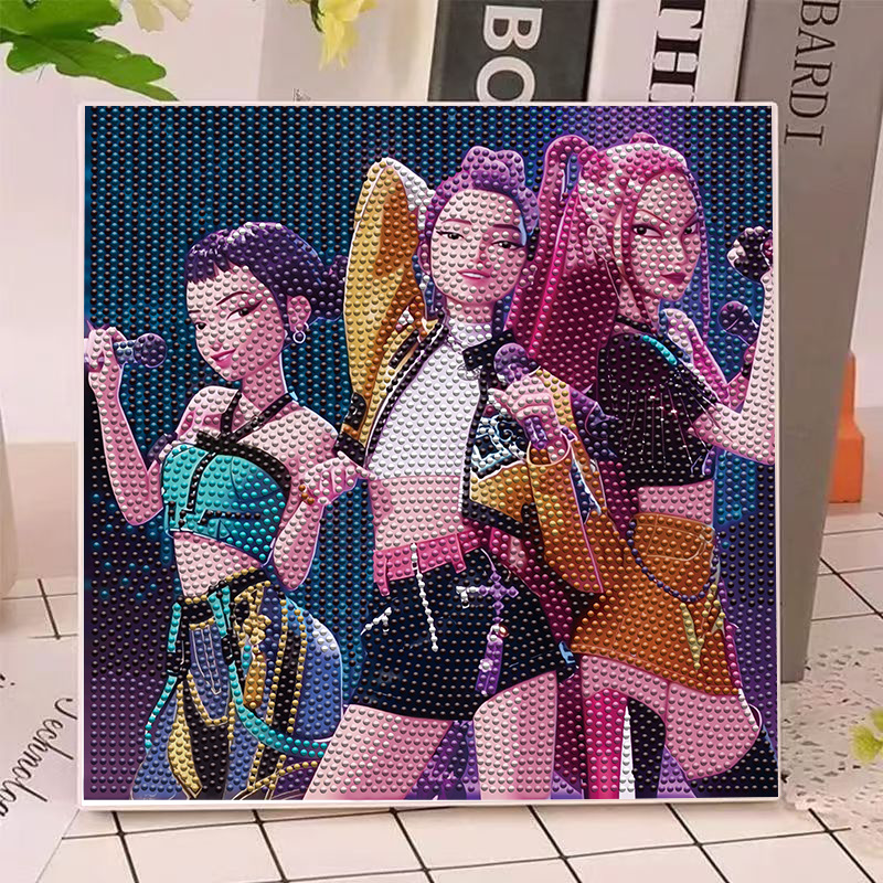 Anime Gilrs Lumi Mila Zoi K-po - Home Decor Theme avaliação e preço