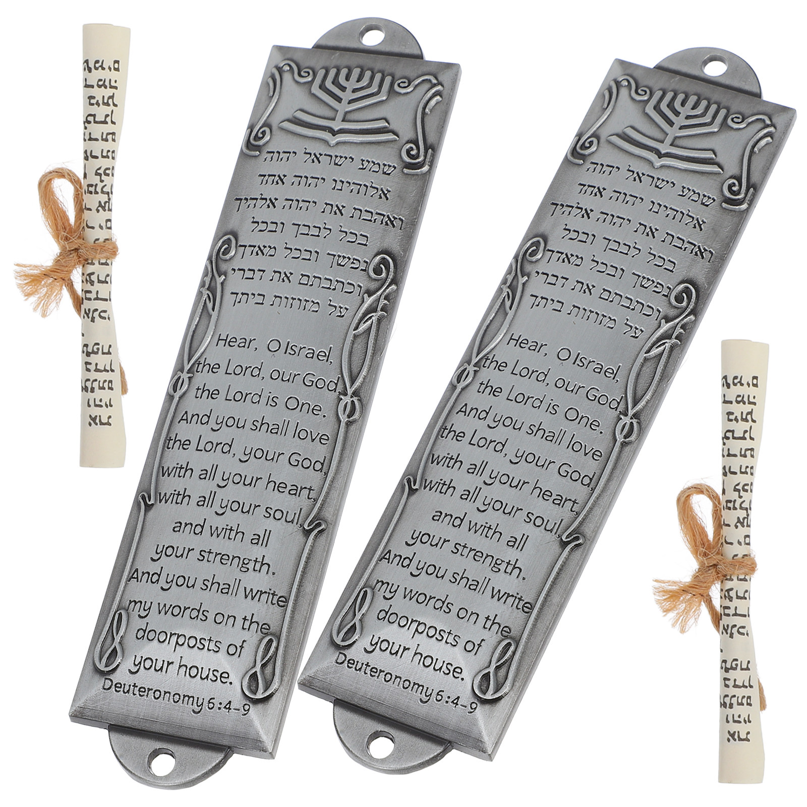 2Pcs Metal Mezuzah Retro Desig - Home Decor Frames avaliação e preço