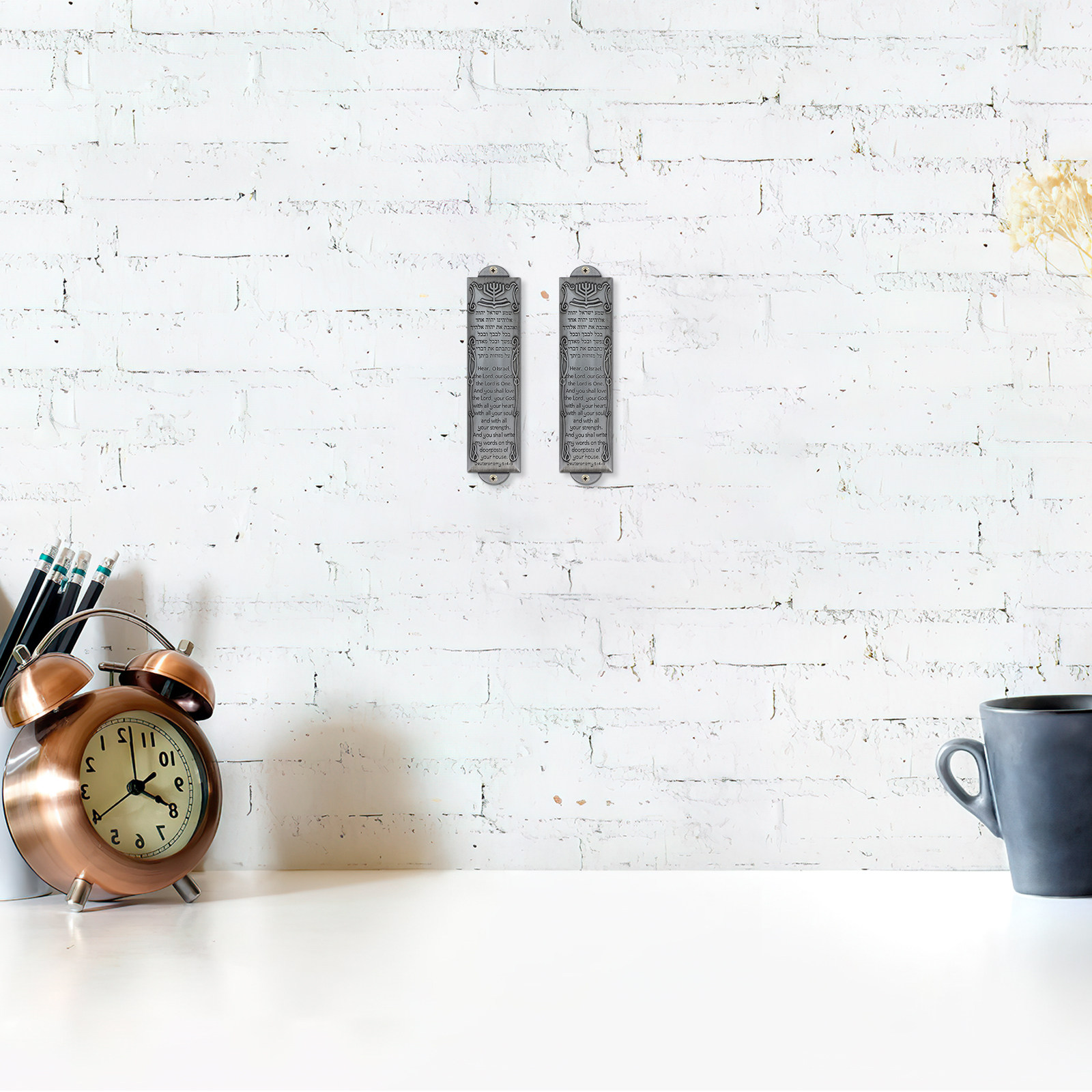 2Pcs Metal Mezuzah Retro Desig - Home Decor Frames avaliação e preço