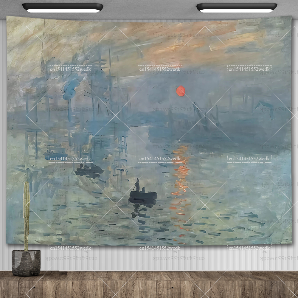 Claude Monet Water Lily Oil Pa - Aesthetic Tapestry avaliação e preço