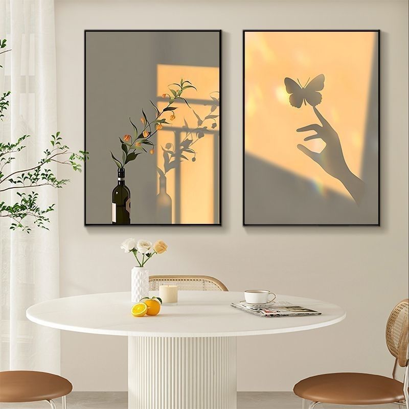 Minimalist Sunset Floral Canva - Home Decor Vase avaliação e preço
