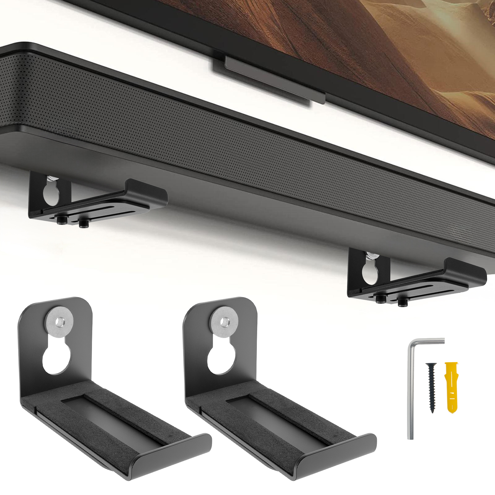 2Pcs Soundbar Speaker Stands W - Home Decor Ideas avaliação e preço