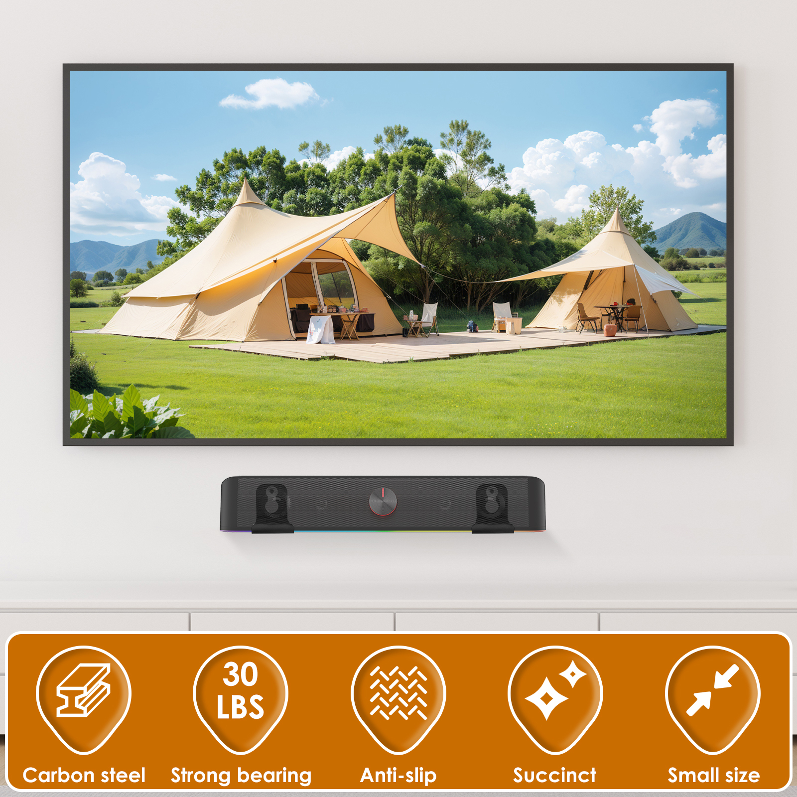 2Pcs Soundbar Speaker Stands W - Home Decor Ideas avaliação e preço