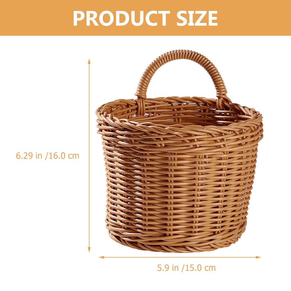 Imitation Woven Storage Basket - Woven Wall Basket avaliação e preço