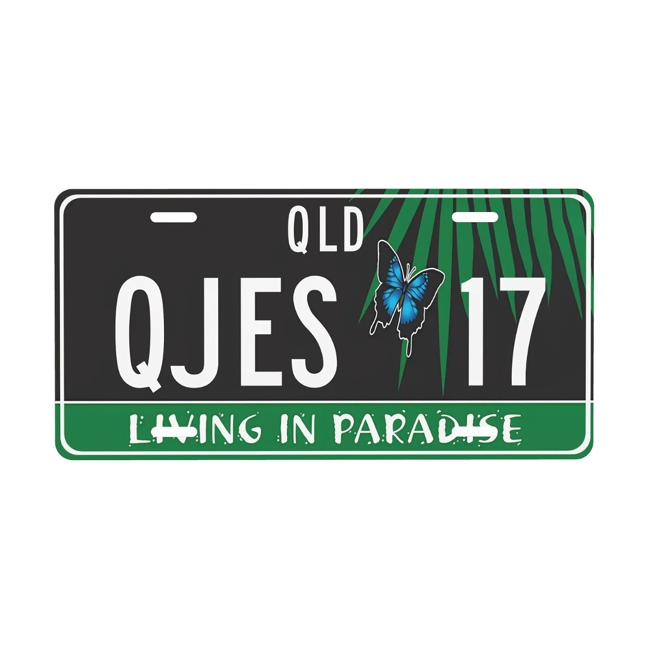 Custom Text Aluminum License P - Home Decor Theme avaliação e preço