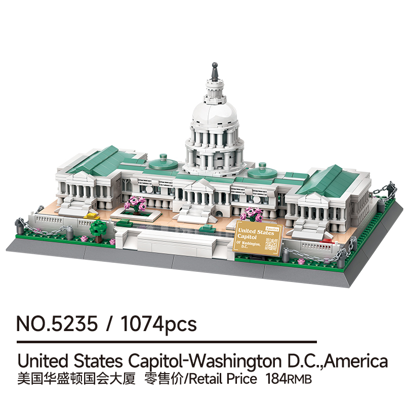 1074 Pcs U.S. MOC  Capitol, Am - Home Decor Diy Ideas avaliação e preço