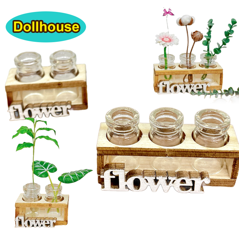 1Set 1:12 Dollhouse Miniature  - Home Decor Vase avaliação e preço