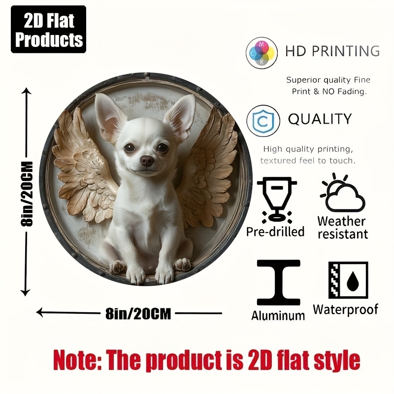 2D Flat, 1pc, Chihuahua Theme, - Home Decor Theme avaliação e preço