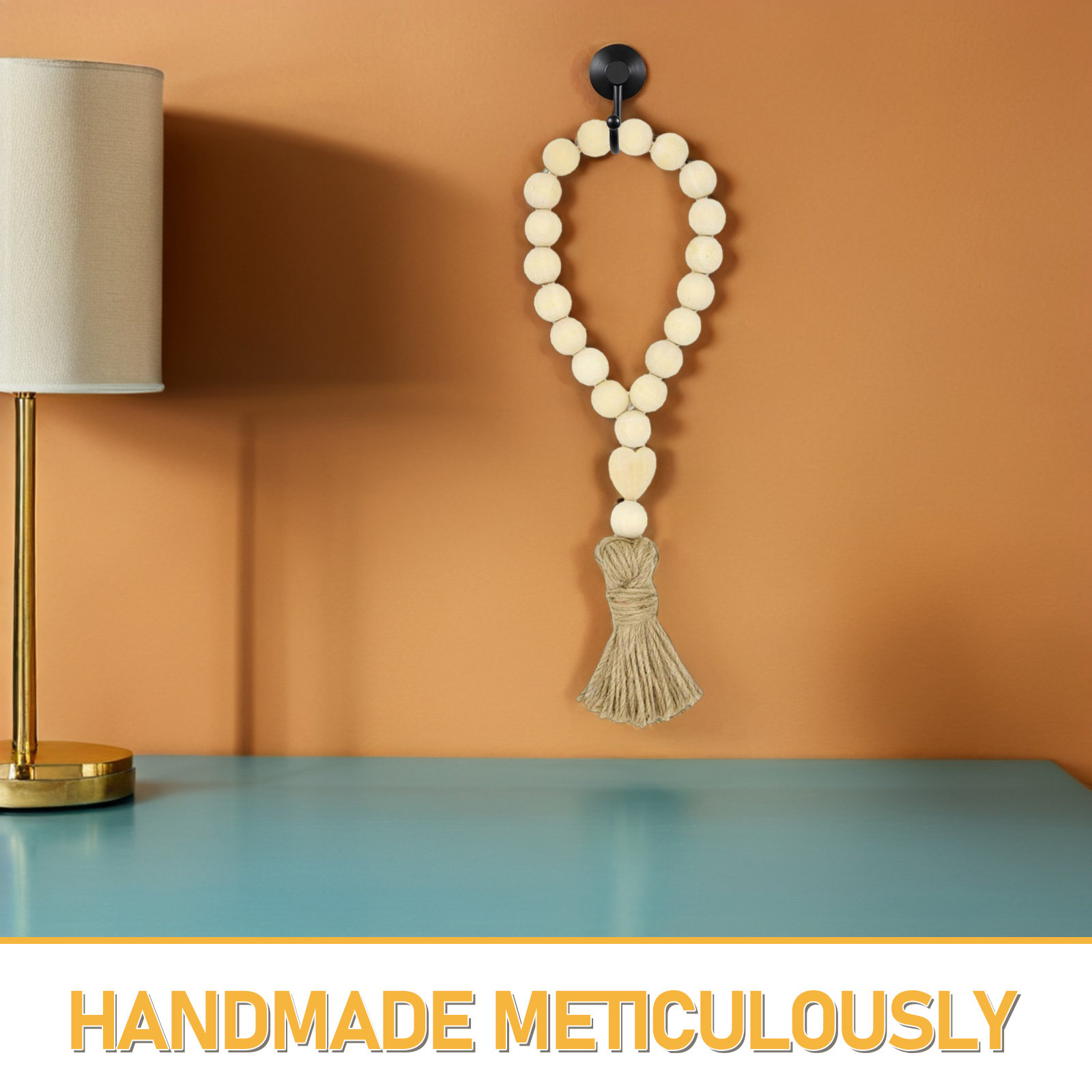 Handmade Wooden Beads Garland  - Home Decor Vase avaliação e preço