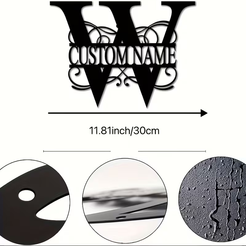 Classic Custom Monogram Metal  - Home Decor Ideas avaliação e preço