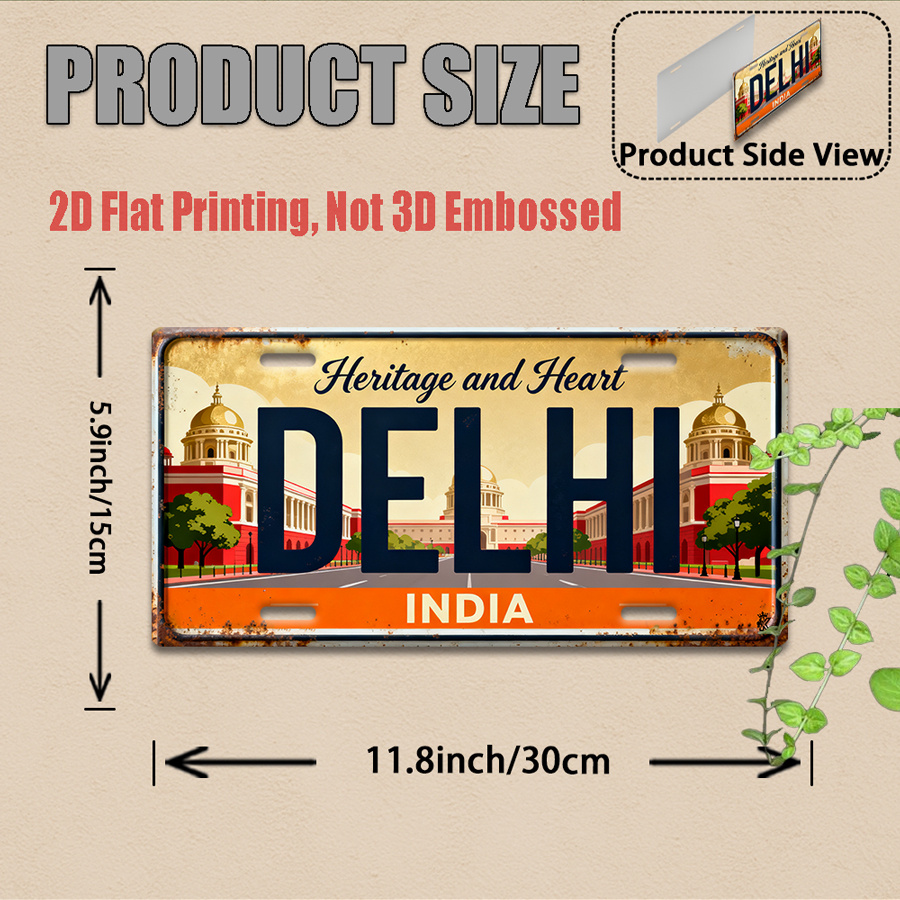 Tin Sign - Vintage Durable Met - Home Decor Delhi avaliação e preço